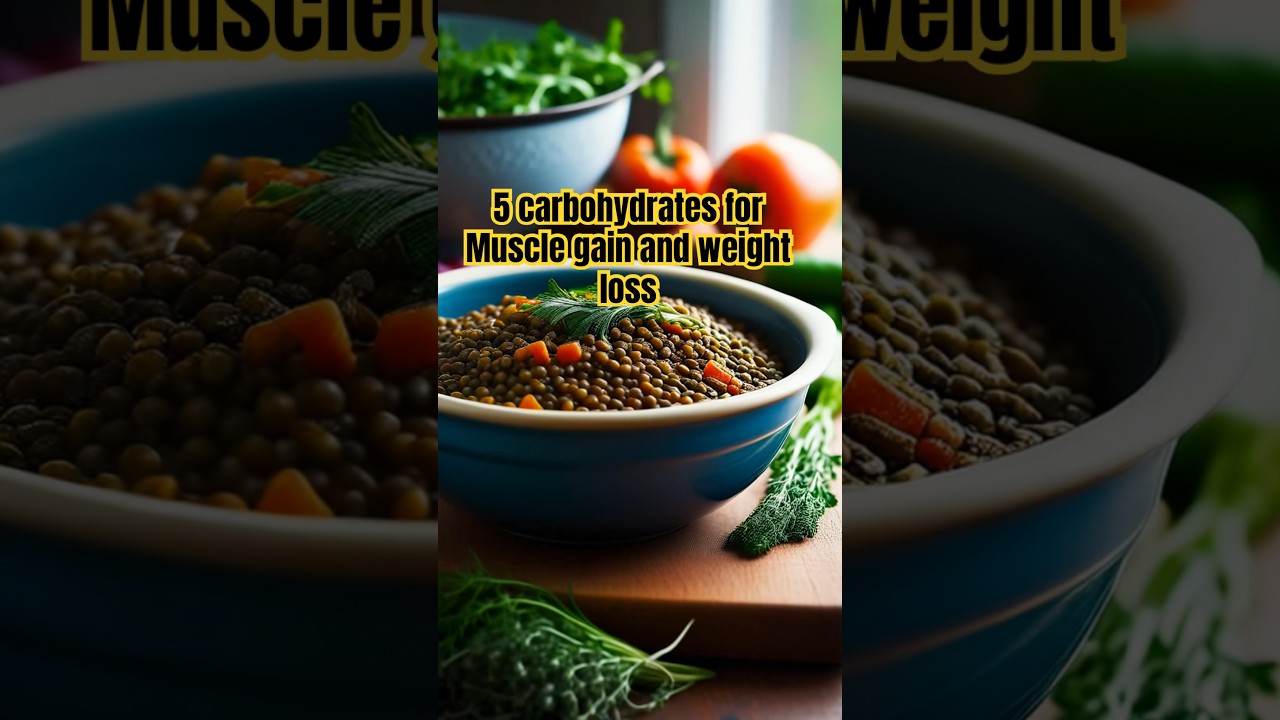 5 Carbohydrates for Muscle Gain and weight Loss #musclefood