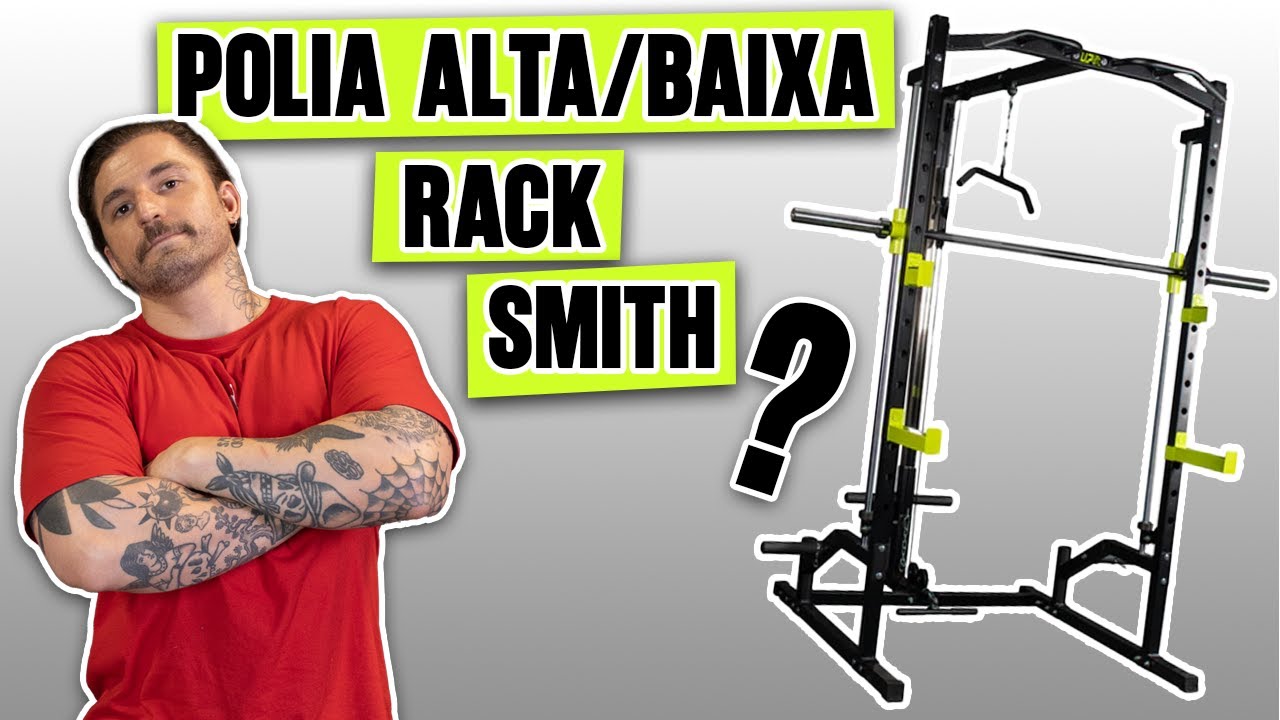 COMPACTO, VERSÁTIL e EXCELENTE CUSTO BENEFÍCIO? Half Rack Smith Polia Alta/Baixa UPLIFT FITNESS