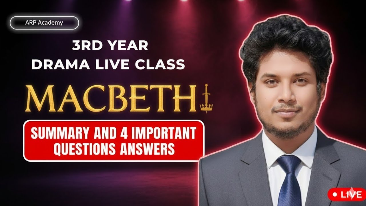 Онлайн-урок по драматическому искусству для 3-го курса | Краткое содержание &laquo;Макбета&raquo; и ответы на...