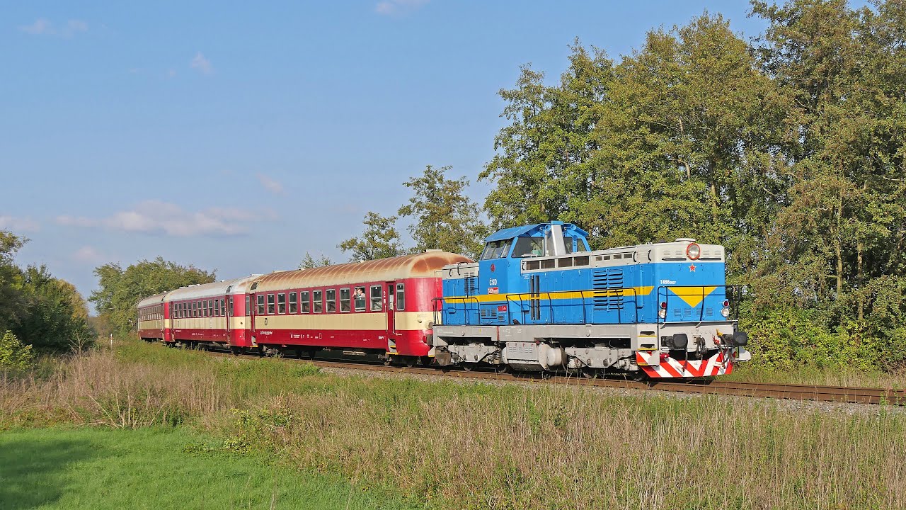 Zvláštní vlaky na výlov Hradeckého rybníka v Tovačově 12. 10. 2024