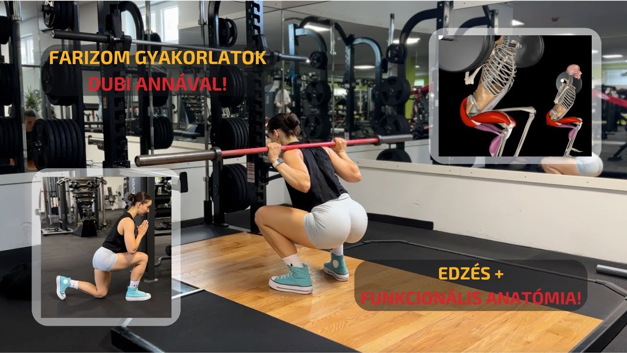 Farizom Edzése Dubi Annával, Funkcionális Anatómiával! @annadubi #farizom #annadubi #guggolás #iwi