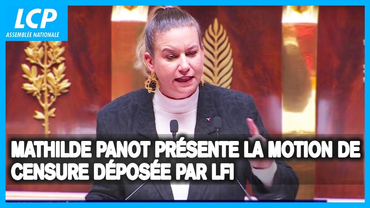 Mathilde Panot présente la motion de censure déposée par LFI contre le gouvernement Lecornu