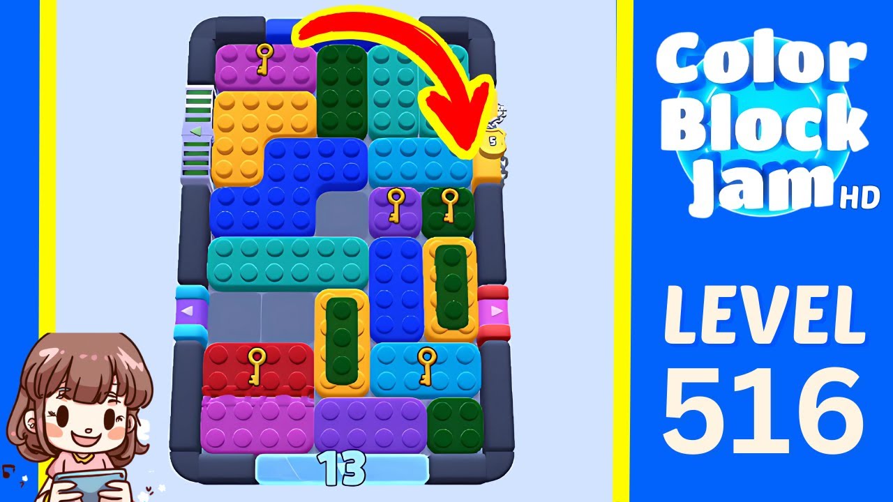 Color Block Jam Level 516 Solution Walkthrough