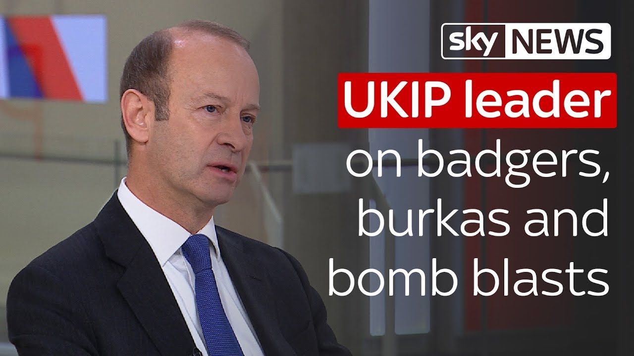 UKIP leader on badgers, burkas and bombings