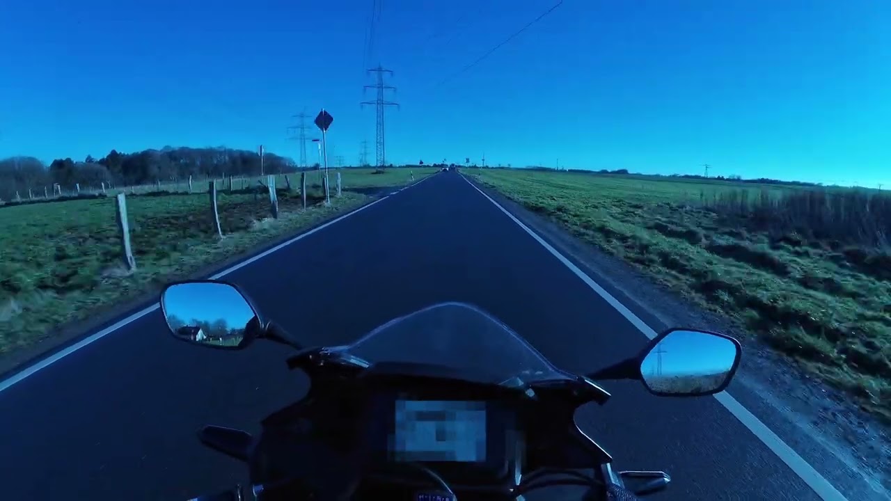 Honda CBR500R 2025 Winter ride with Sun / RAW