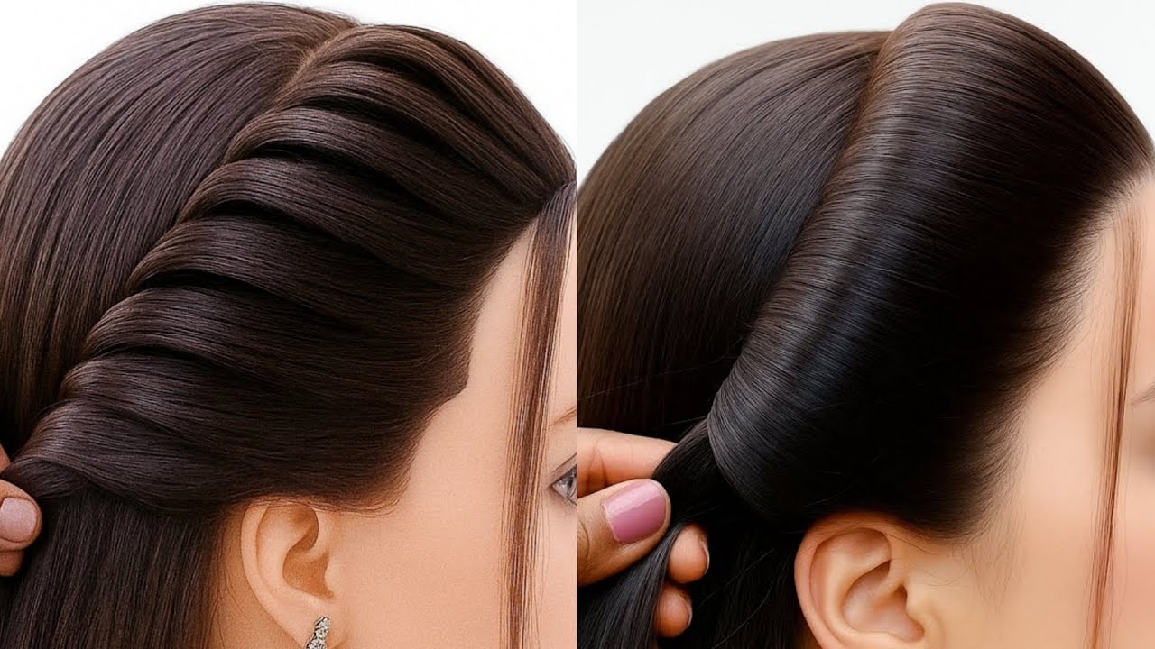 Elegant Open Hair & Ponytail Look | Easy Hairstyle for Beginners | Quick Everyday Hair Style