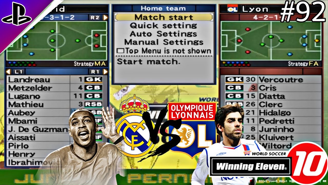 Winning Eleven 10 Real Madrid Master League - Goal Terbanyak Di Ambil T.henrry - Part 92