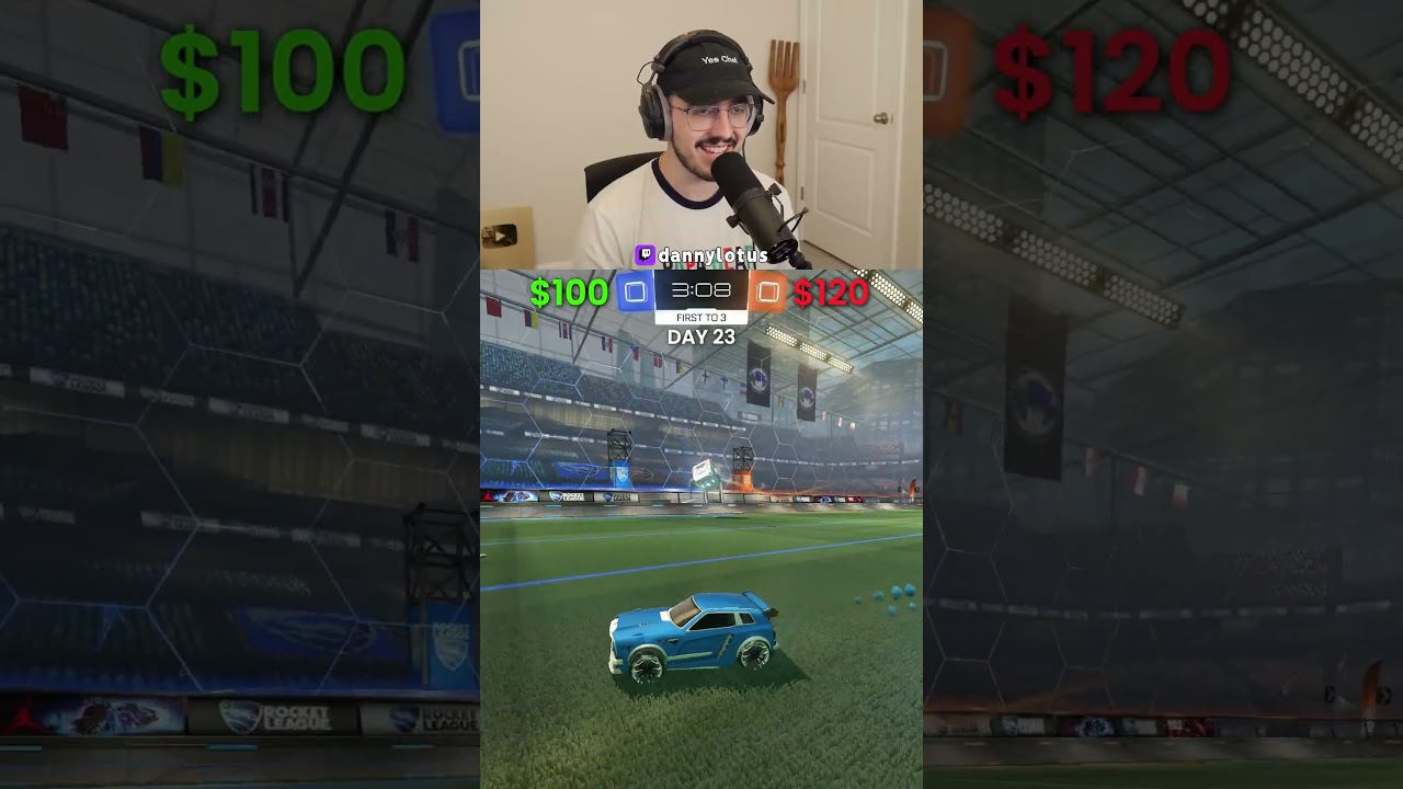 23-й день поединков 1 на 1 во ВСЕХ режимах Rocket League против @kdencerl #rl #rocketleague #dann...