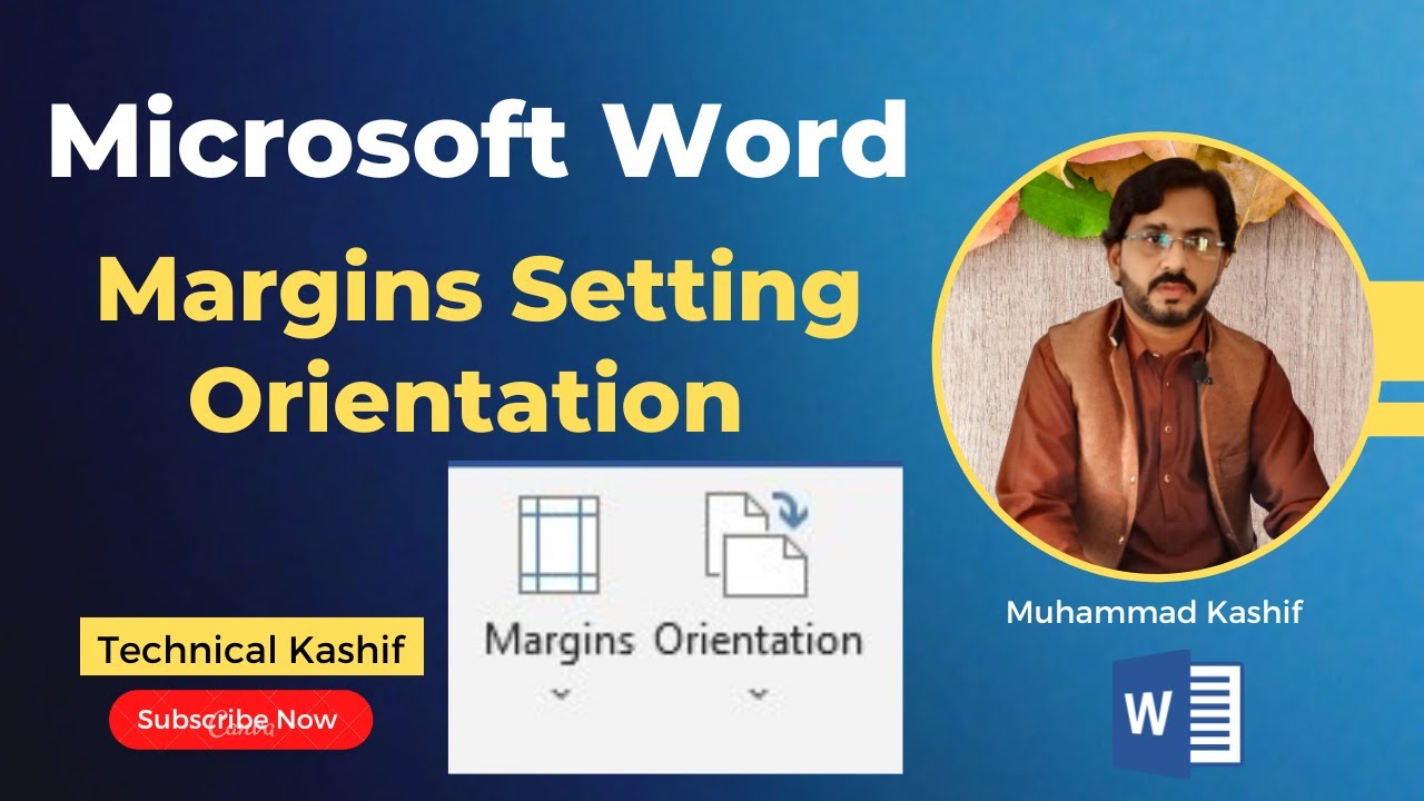 How to set margins and orientation in ms word 2010