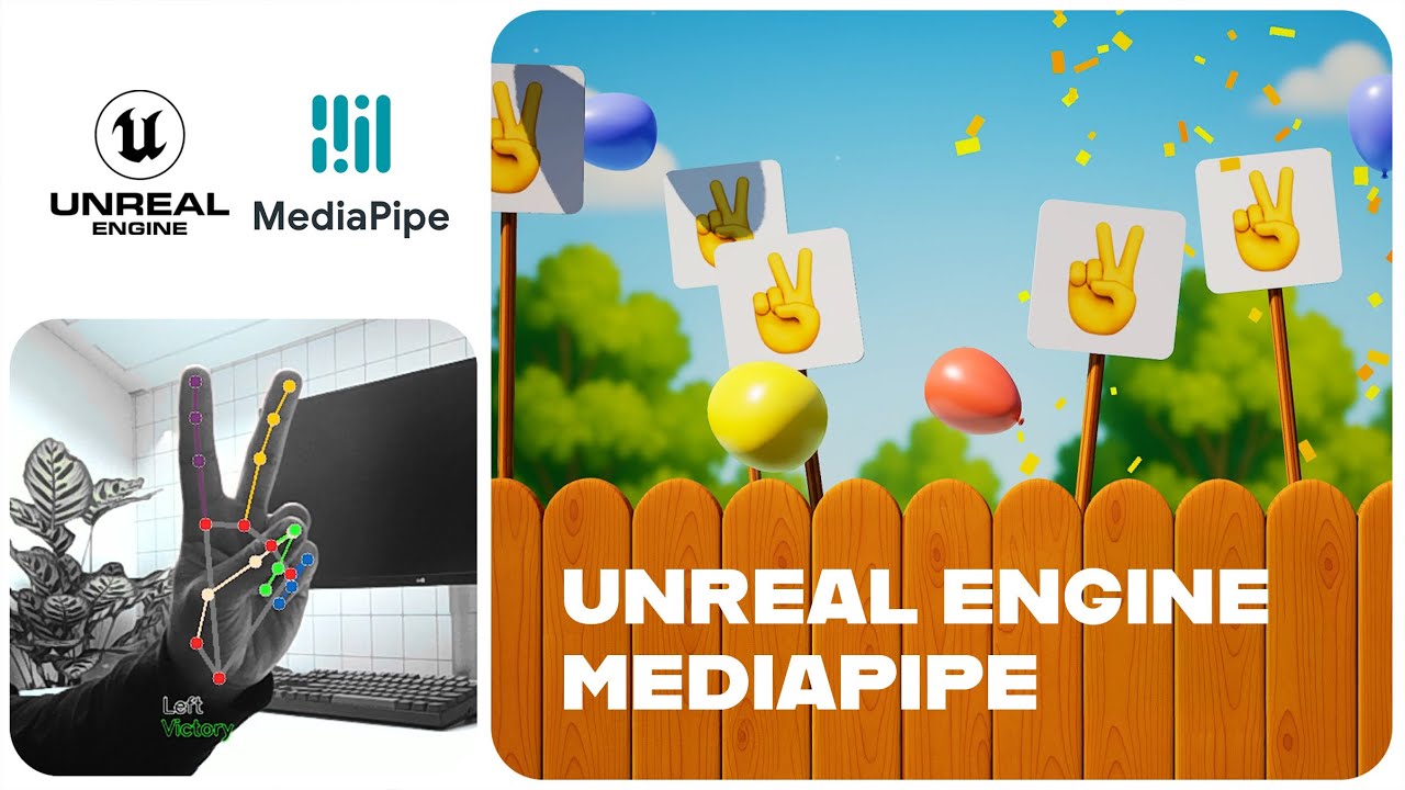 Real-time Hand Gesture Recognition in Unreal Engine using MediaPipe & OSC