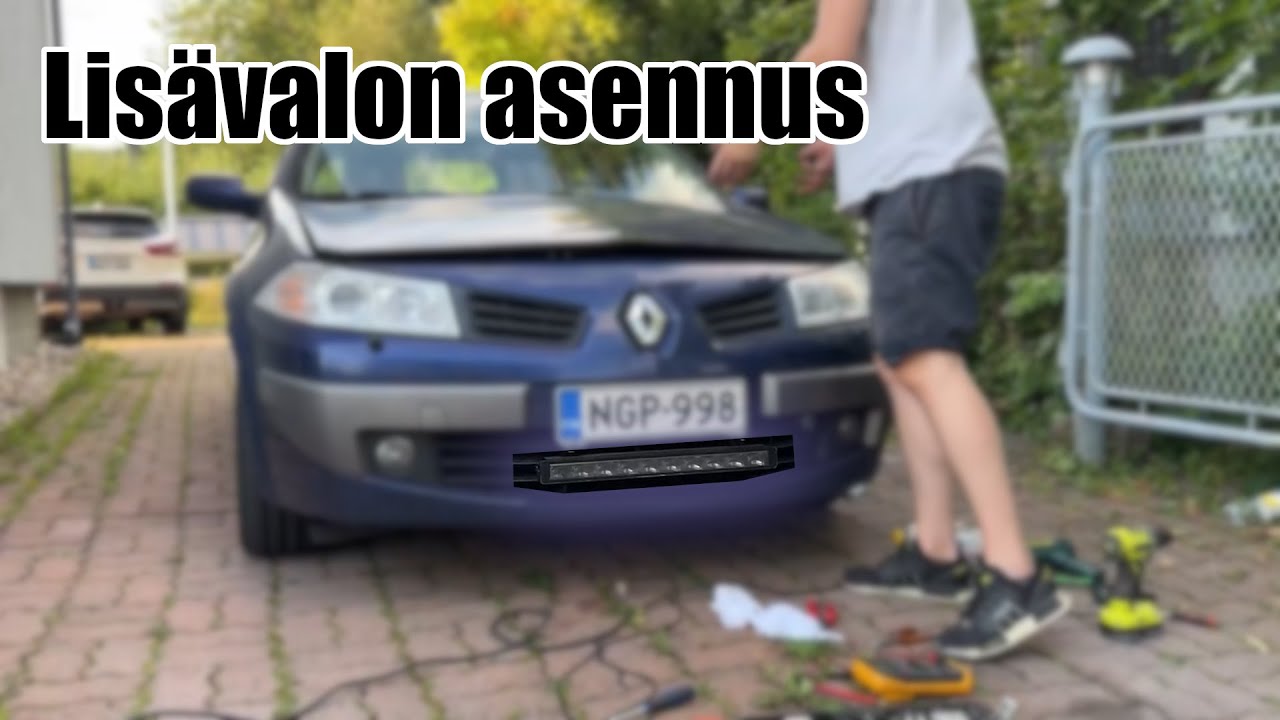 Lisävalon asennus