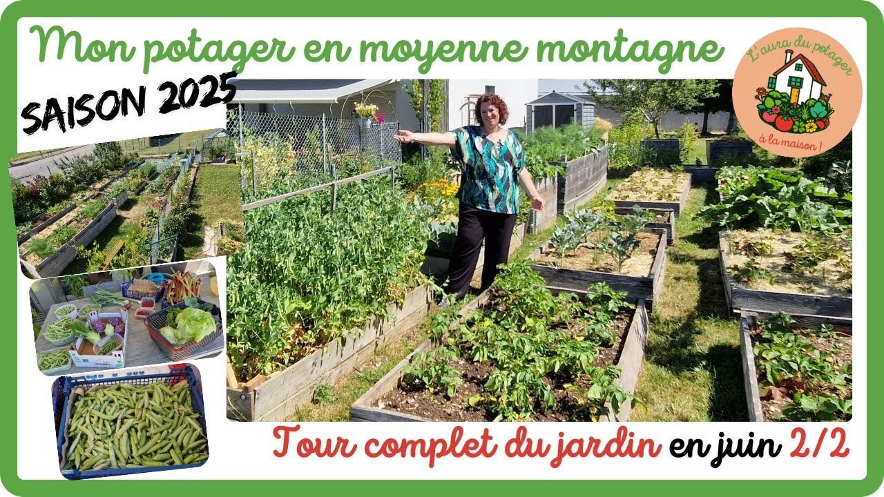 Tour complet du jardin en JUIN 2/2