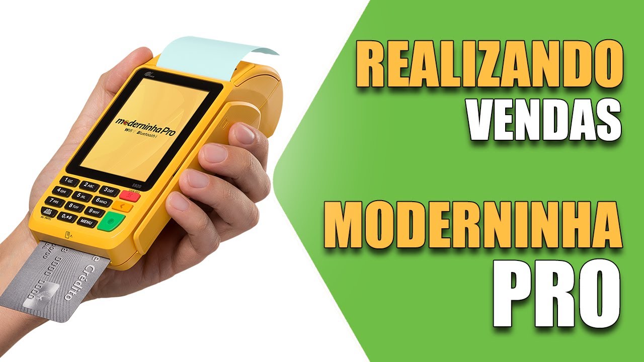 Moderninha Pro - Efetuando Venda de Débito e Crédito Passo a Passo