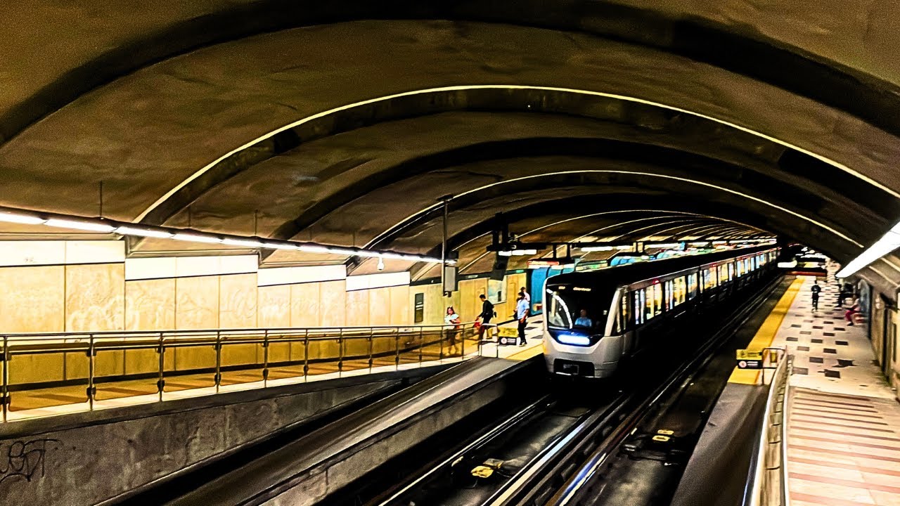 [Métro de Montréal] Trajet de Plamondon à Laurier incluant vues extérieures🟠🟢