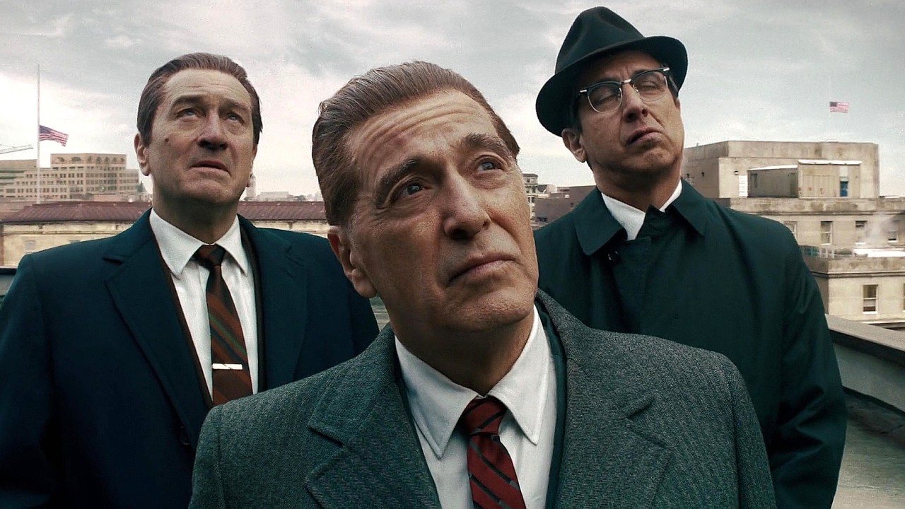 الاساطير روبرت دي نيرو والباتشينو يجتمعان في اقوي افلام عصابات المافيا|ملخص فيلم The Irishman