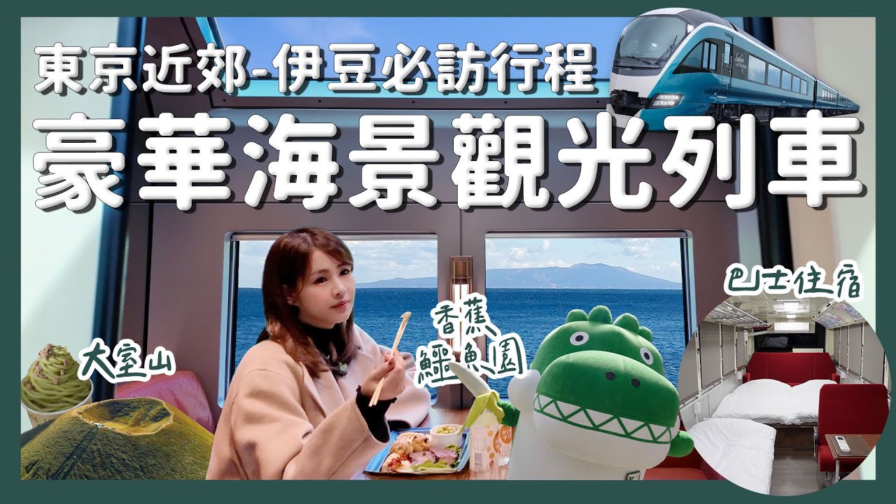 【醉日本】東京近郊｜一定要搭一次的海景觀光列車 伊豆半島必訪行程交通攻略｜SAPHIR踴子號 靜岡 大室山 小室山 JR東日本
