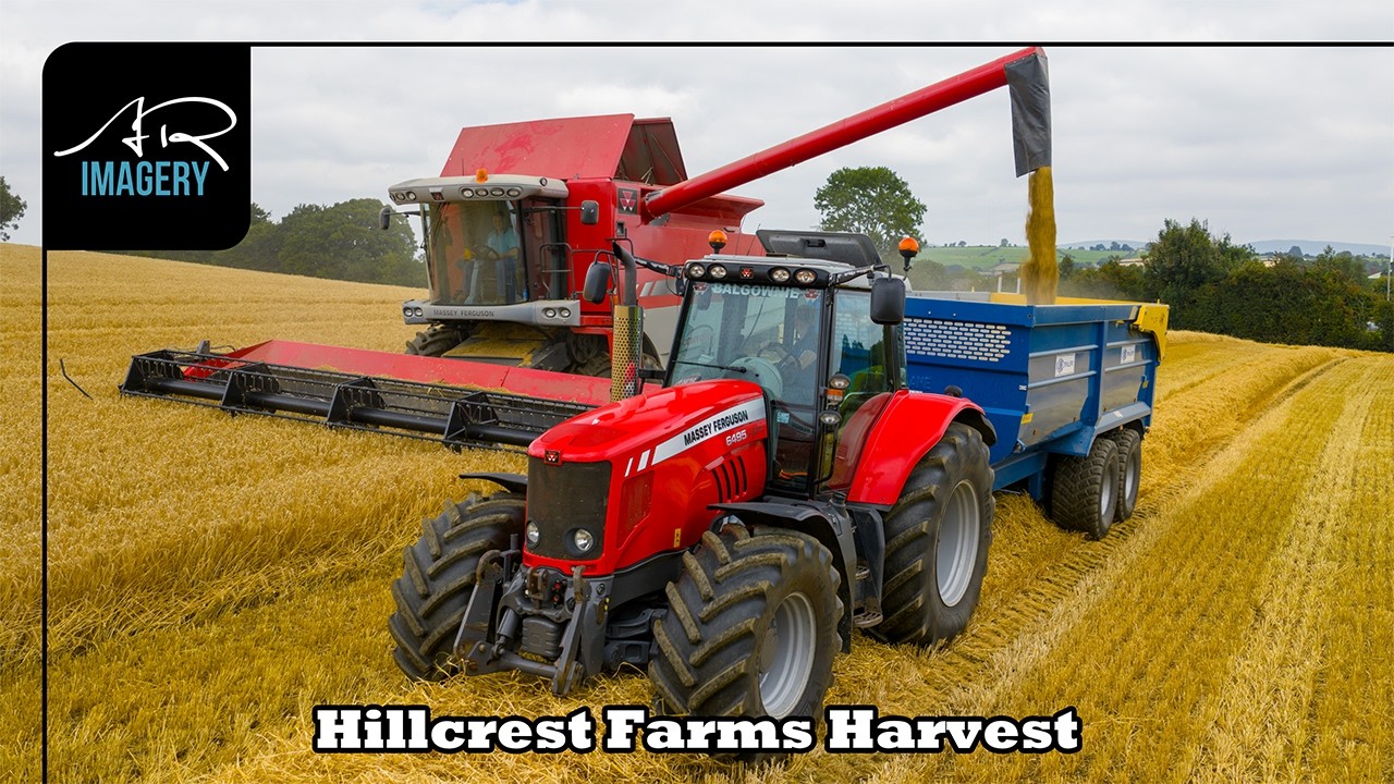 Massey Ferguson Line-Up | Harvest & Straw Baling at Hillcrest Farms