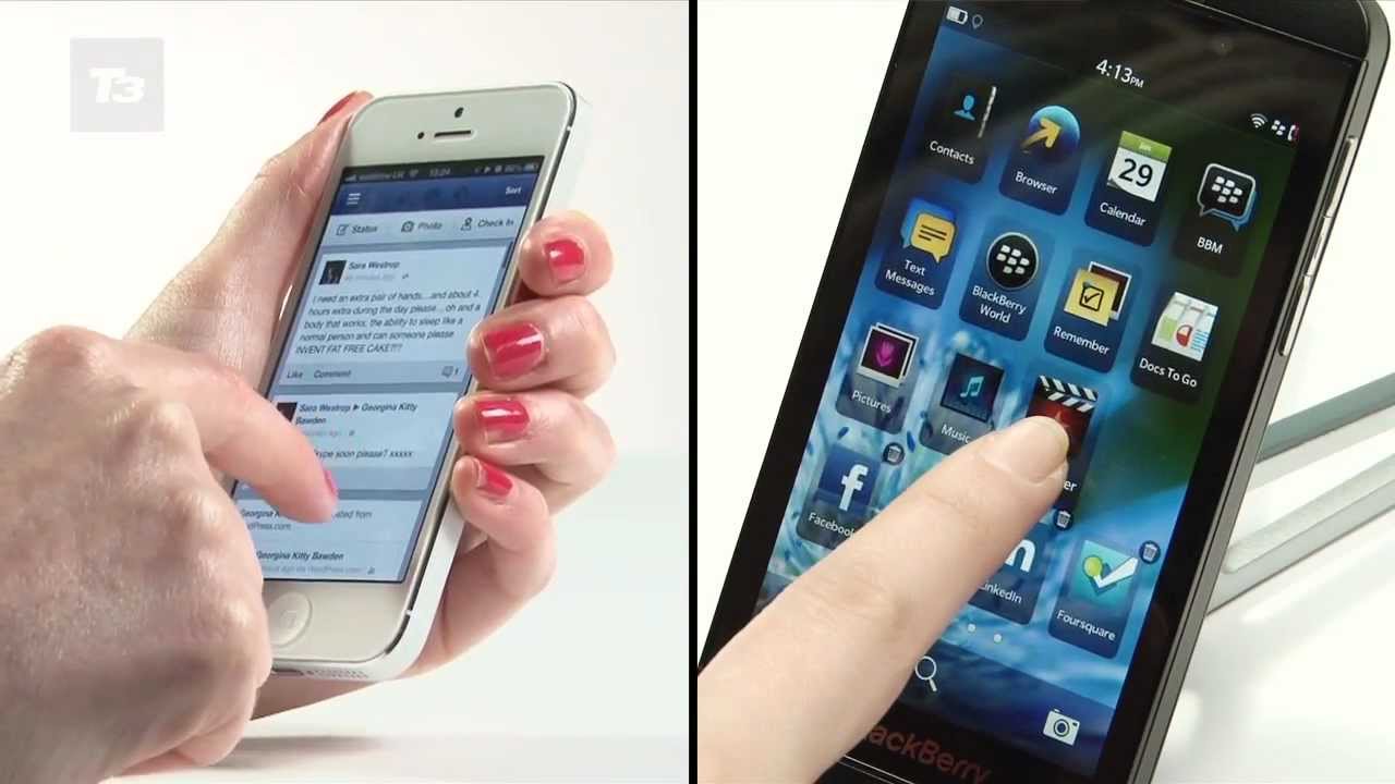 BlackBerry Z10 vs iPhone 5