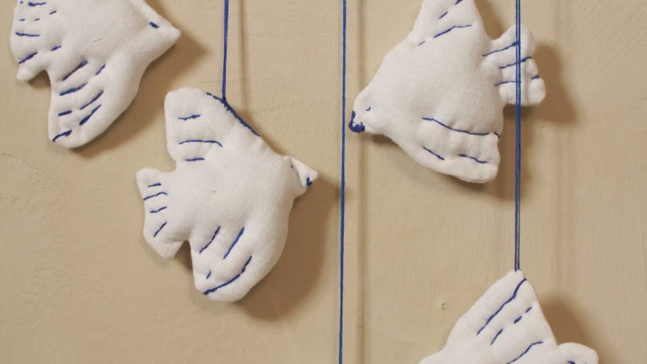 Embroidered bird ornaments - DIY by Søstrene Grene
