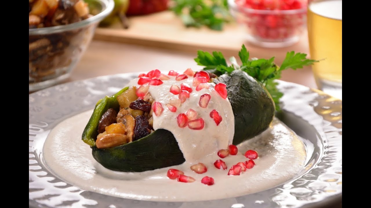 Chile en Nogada Vegetariano