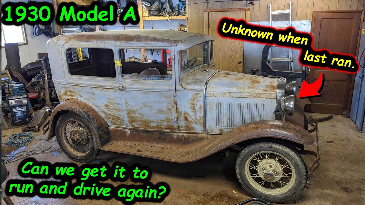 Attempting to get this 1930 Model A sedan to run and drive again.