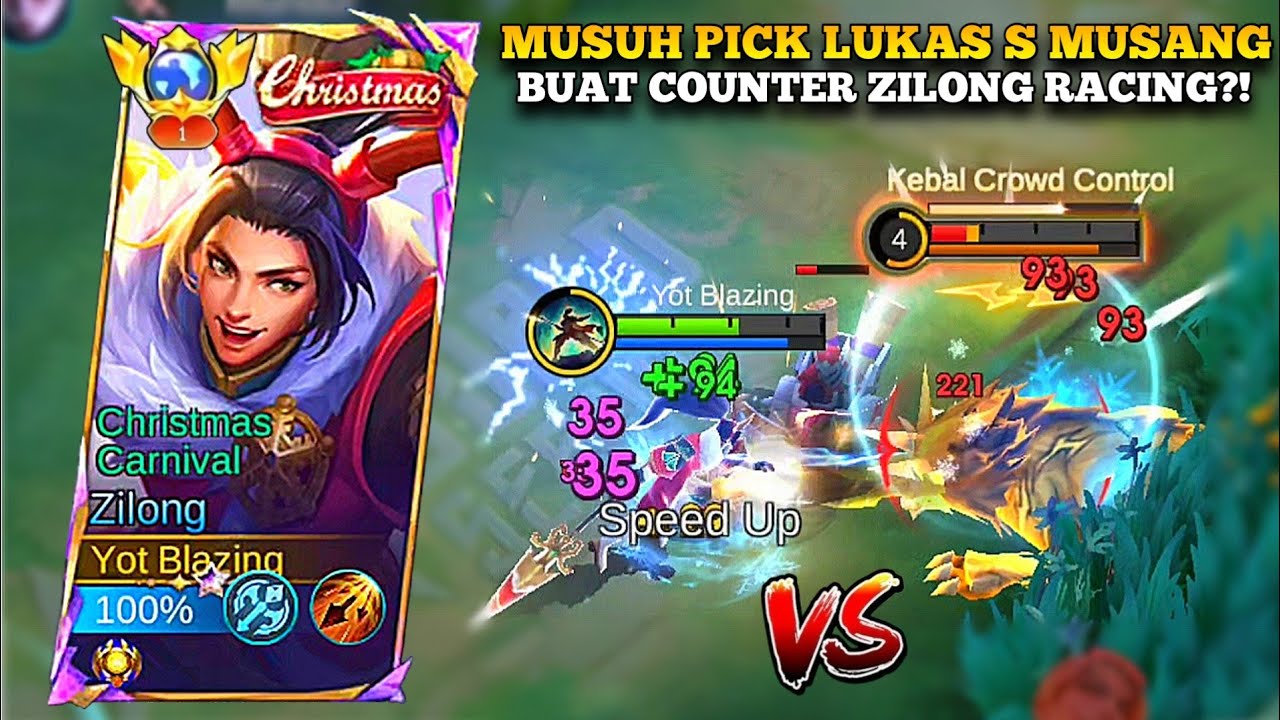 MUSUH BERCANDA PICK LUCAS SI MUSANG BUAT COUNTER ZILONG RACING?!! LANGSUNG KITA KASIH PAHAM!!!