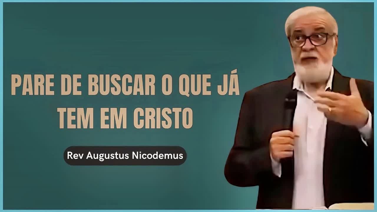 NÃO PRECISAMOS DE MAIS NADA ALÉM DE CRISTO! -
