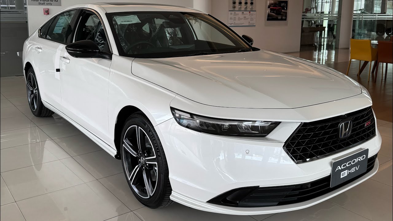 HONDA ACCORD EHEV RS สีขาวแพลทินัม 1,743,000- คันี้ว่าง รับได้เลยนะคะ #เซลล์เมล์โคราชฮอนด้า 