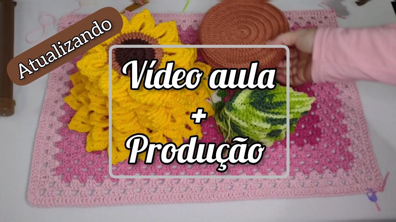 Atualização de tudo que estou fazendo por aqui. Vídeo aula+ produção #crochê