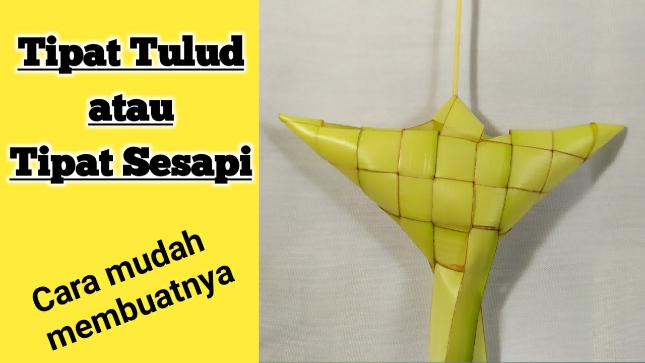 Cara Membuat Tipat Tulud Sudut Lancip
