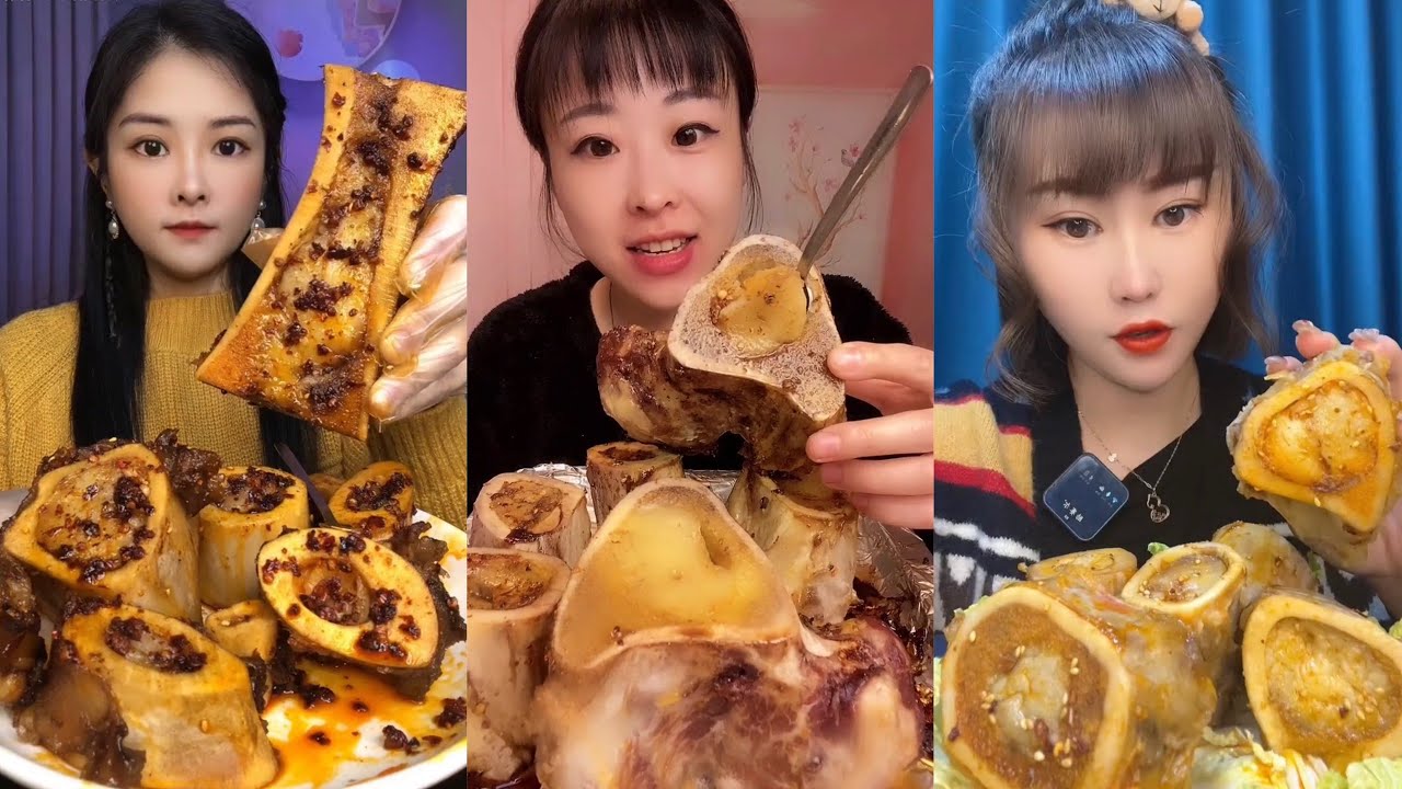 asmr mukbang thánh ăn tủy xương- beef bone marrow- 牛骨髄- 쇠고기 골수- 牛骨髓- गोमांस की अस्थि मज्जा #34