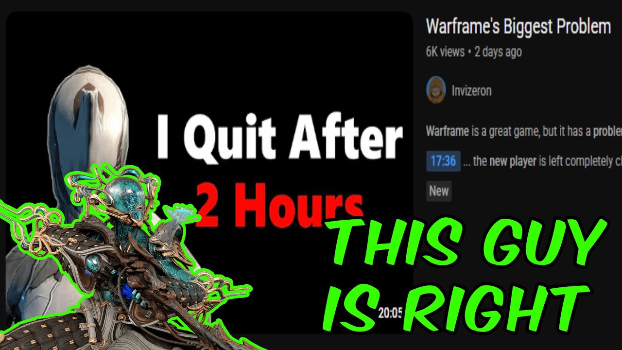 Solving one of the major problems for new players in Warframe