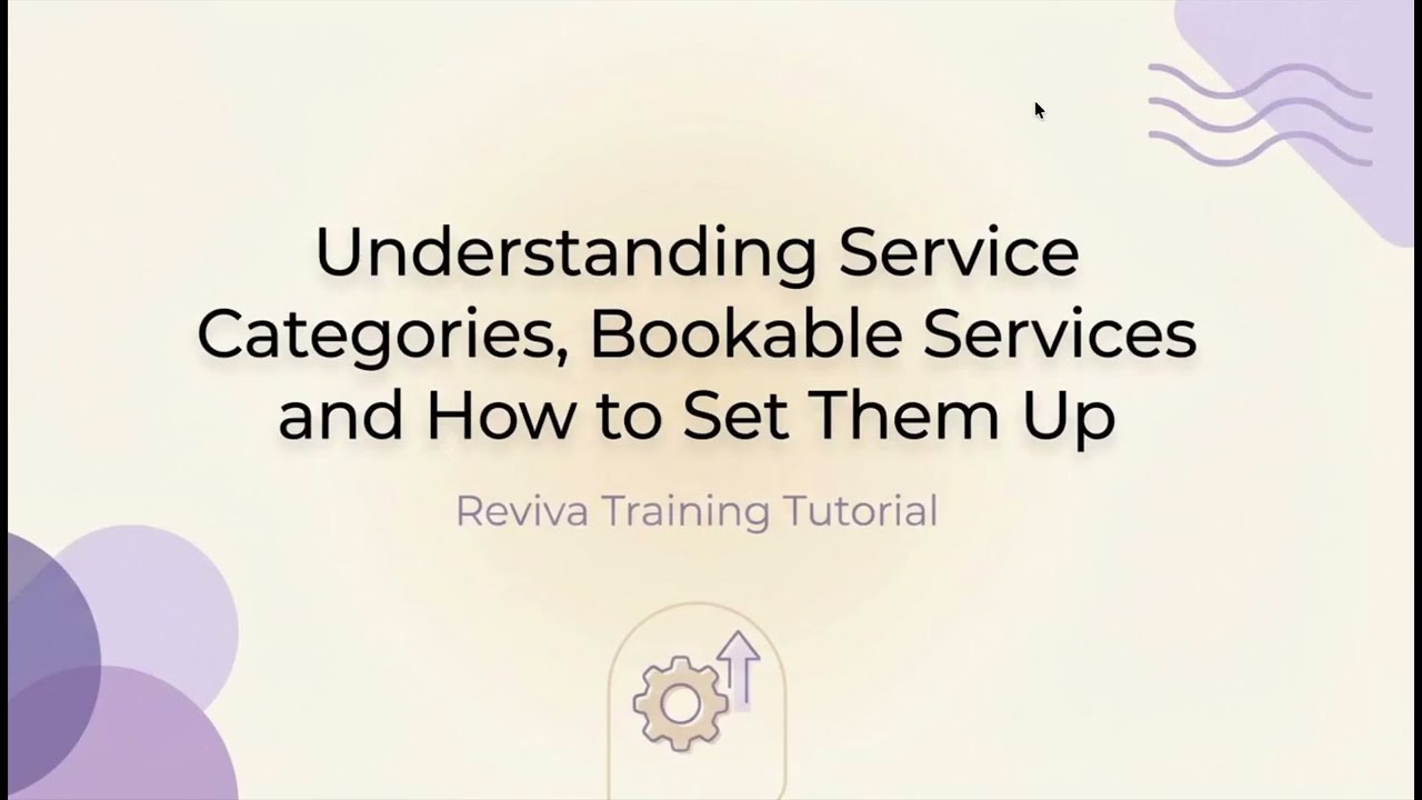 Tutorial | Understanding Service Categories in Reviva 📅