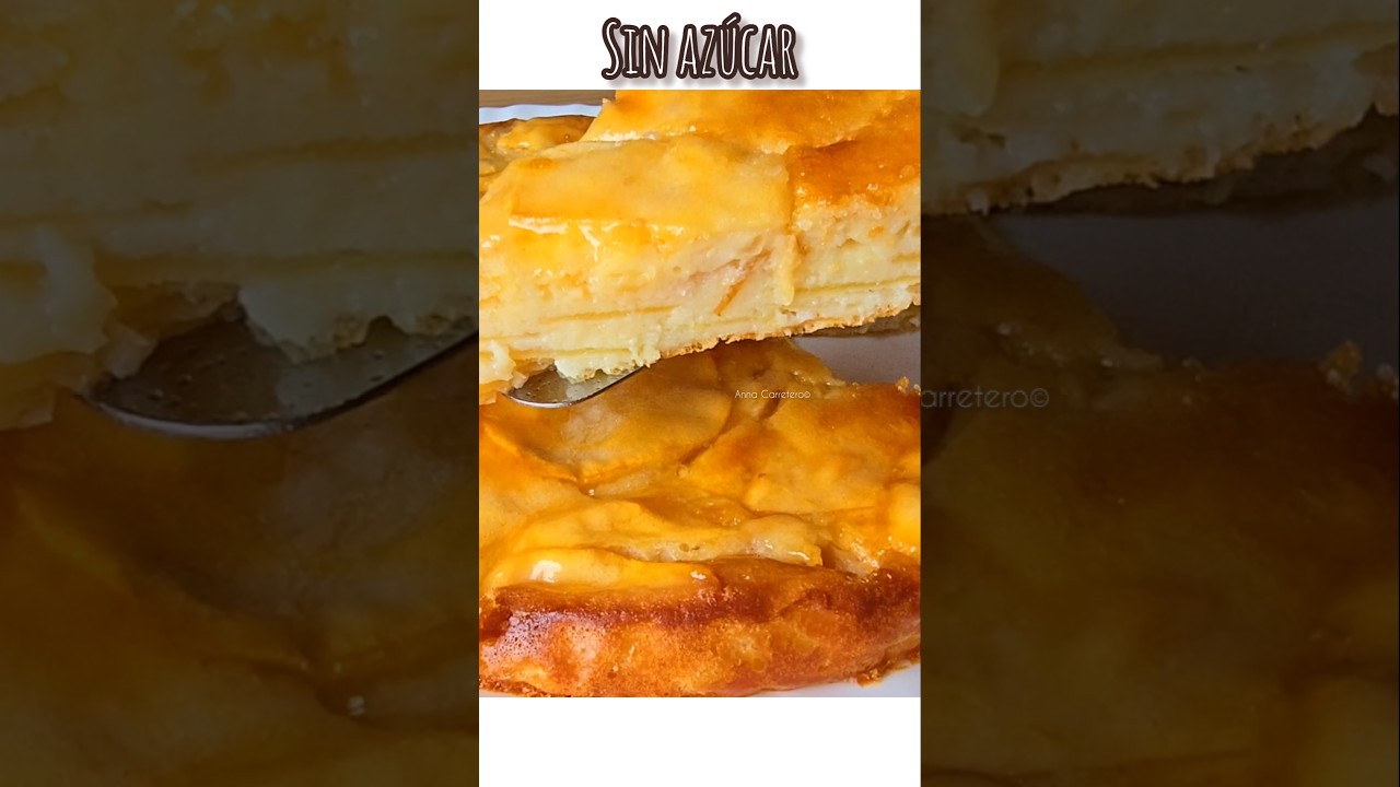 el postre SIN AZ&Uacute;CAR m&aacute;s RICO Y F&Aacute;CIL, en 5 minutos , con 4 manzanas y 1 YOGUR| 🍎Tarta de Manzana🍏🤤🍏