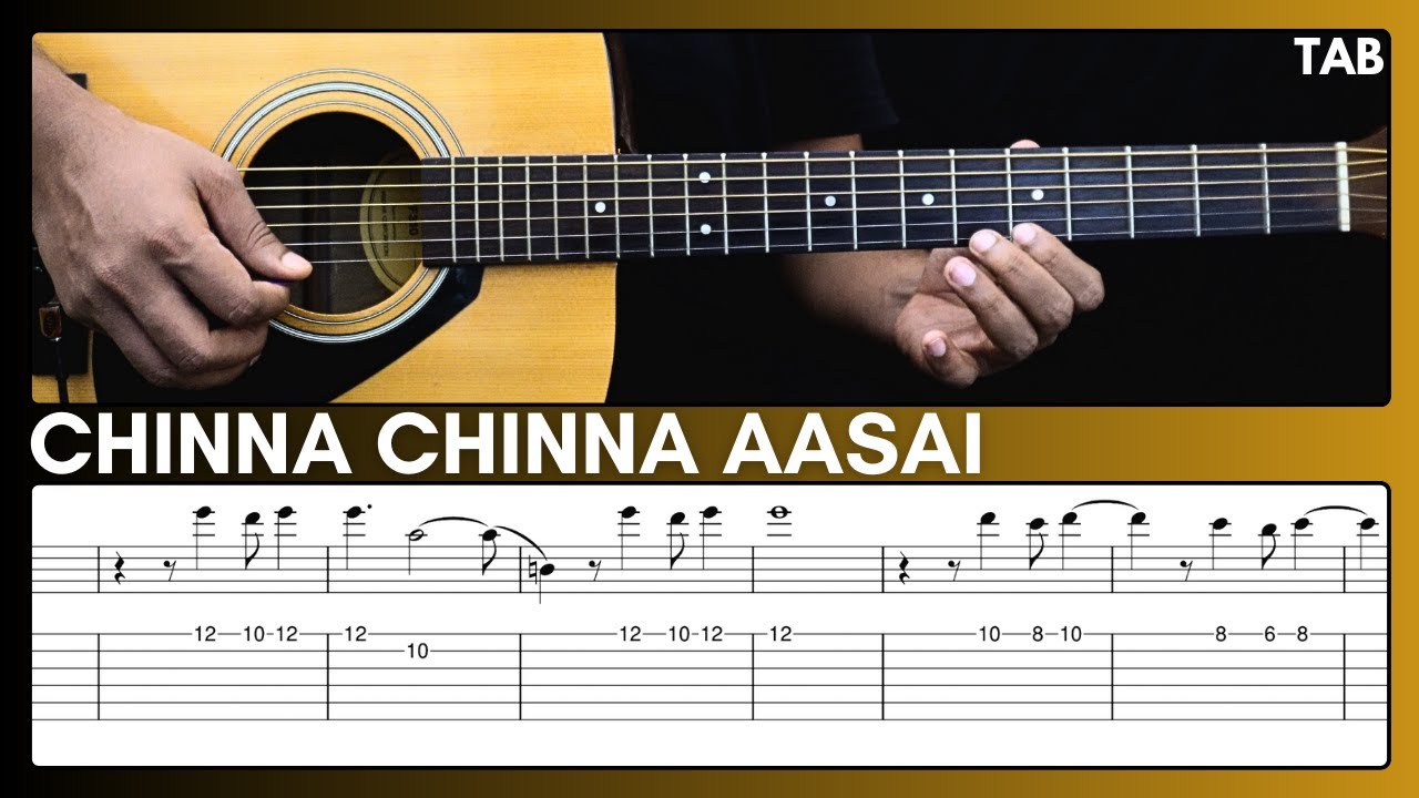 Chinna Chinna Aasai guitar tab | Dil Hai Chhota Sa | Roja | A R Rahman