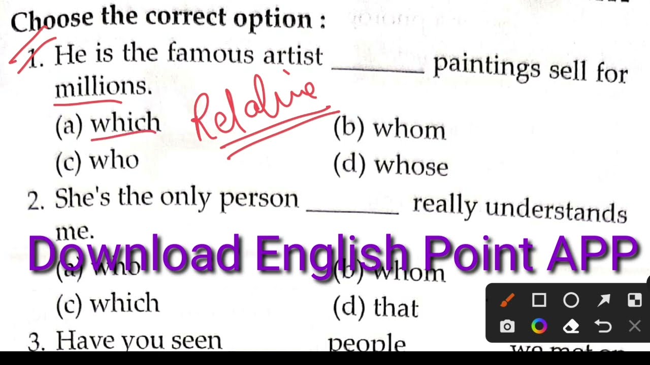 Pronoun Exercise in English Grammar