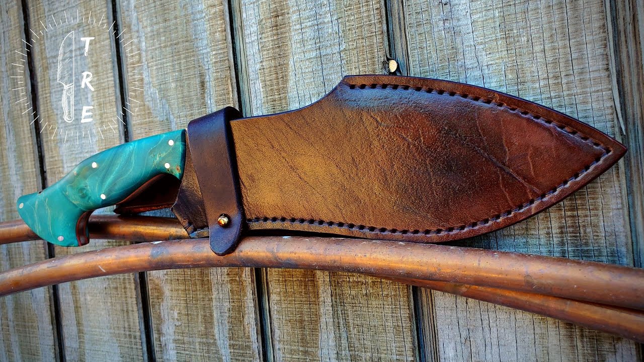 First Time Making A Sheath For A Kukri! | Knife Makers Vlog