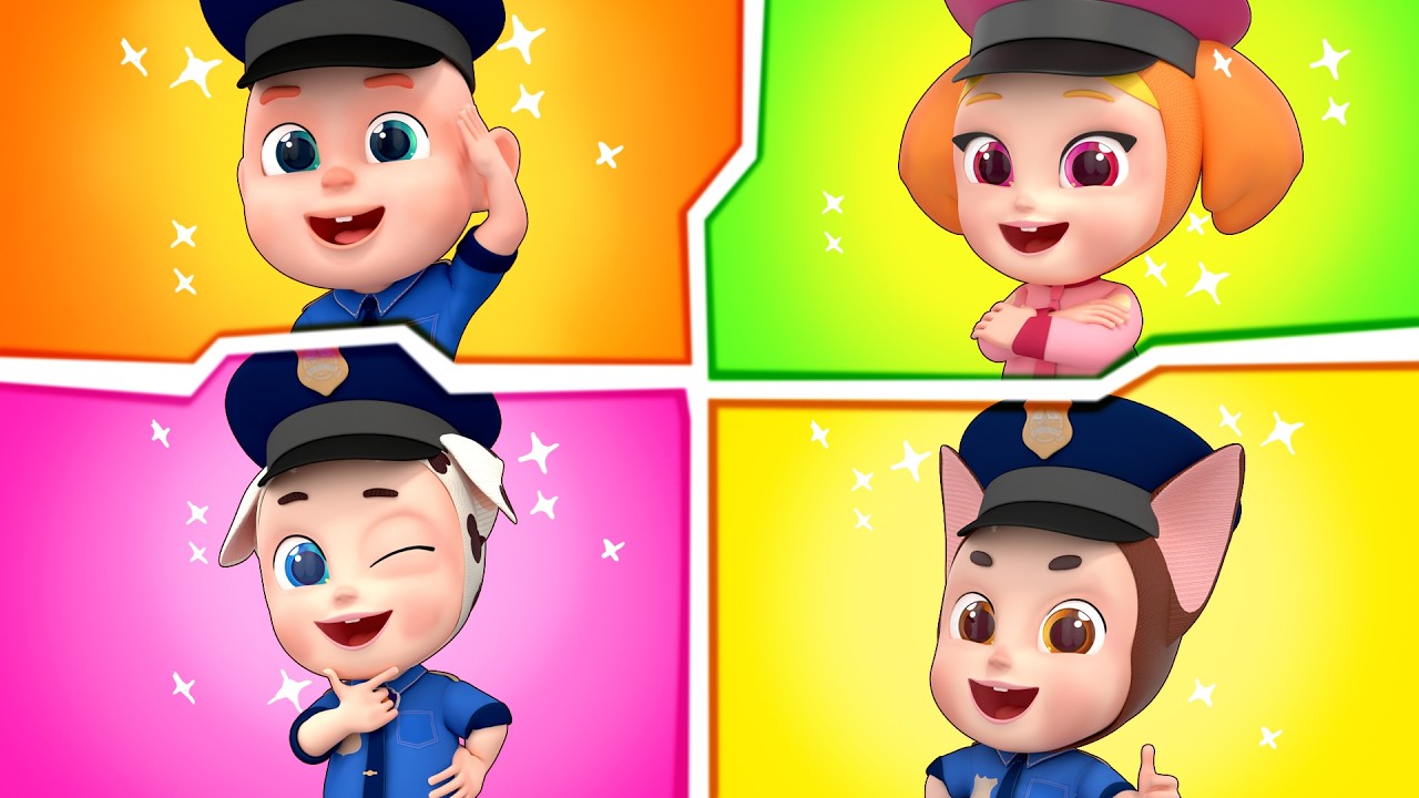 Rescue Team to the Rescue! | Firefighter, Police Officer & Doctor Song | Rosoo Nursery Rhymes
