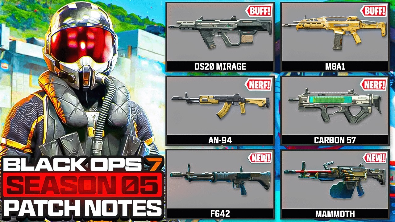 Black Ops 7: Обновление 5-го сезона 2.02! (SBMM УДАЛЕН, БАФФЫ и НЕРФЫ оружия + другое) BO7