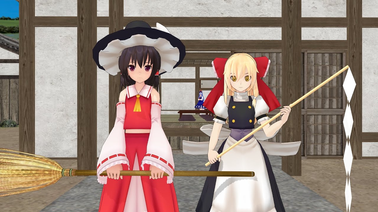 【東方MMD紙芝居】魔理沙ちゃんは入れ替わりたい（別世界）