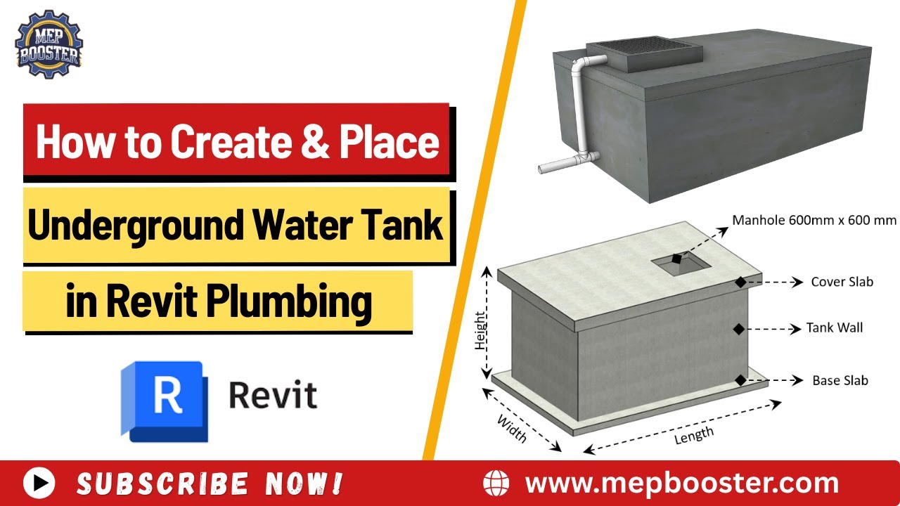 How to Create & Place Underground Water Tank in Revit Plumbing | Step-by-Step Tutorial