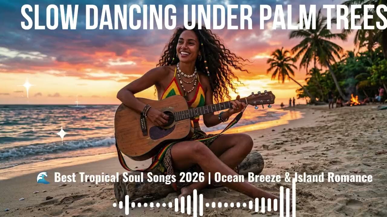 Slow Dancing Under Palm Trees🌊 Best Tropical Soul Songs 2026 | Ocean Breeze & Island Romance