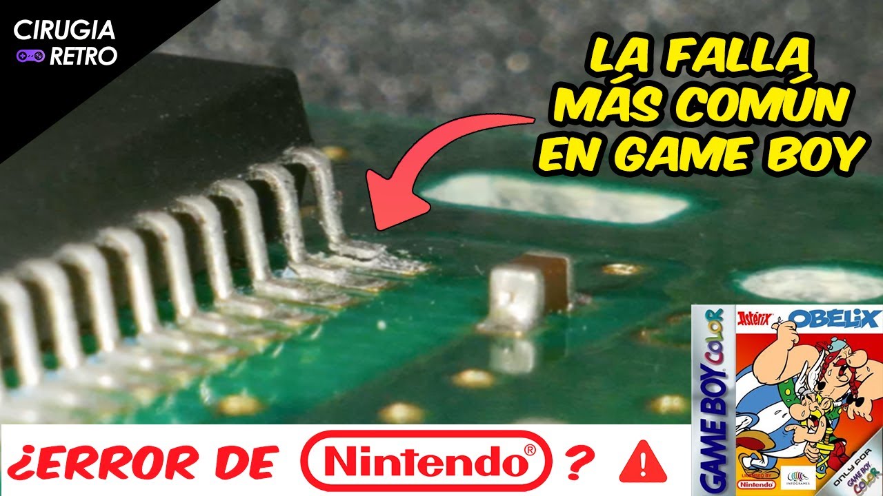 Otra vez encontré la misma falla en un cartucho de Game Boy #nintendo #gameboy #asterix #gbc