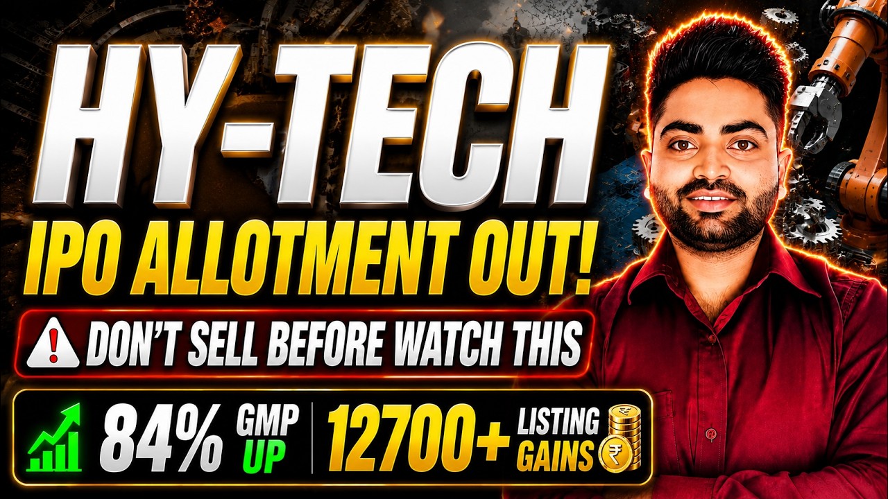 Hy-Tech Engineers IPO Allotment OUT! | 84% GMP | Listing Strategy | Sell or Hold?