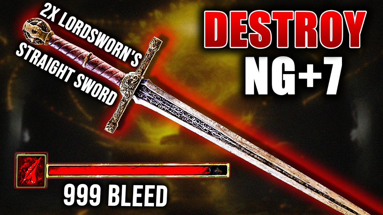 Destroying Ng+7 Bosses with 2x Lordsworn's Straight Sword!!