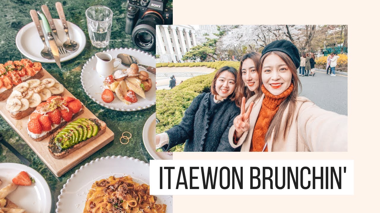Brunch in Itaewon + Cherry Blossoms in Kyunghee University | SNU Study Abroad 🇰🇷 Korea Vlog
