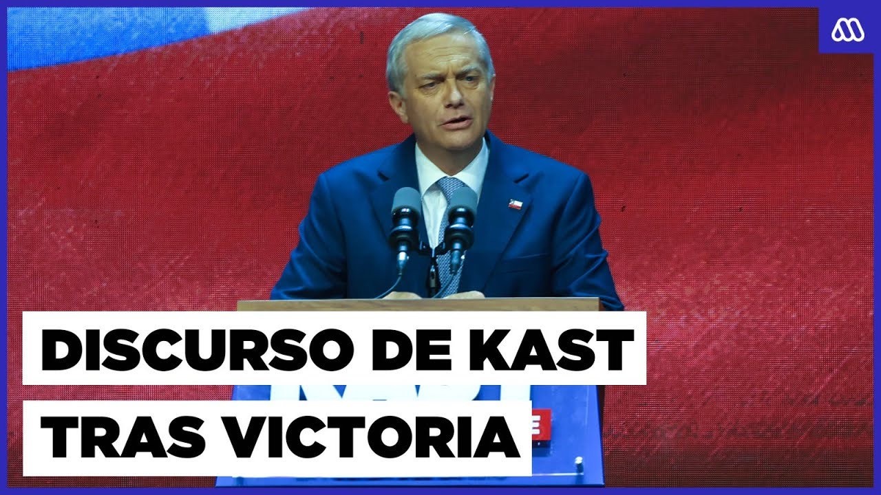 Revisa el primer discurso de José Antonio Kast tras ser electo Presidente de Chile