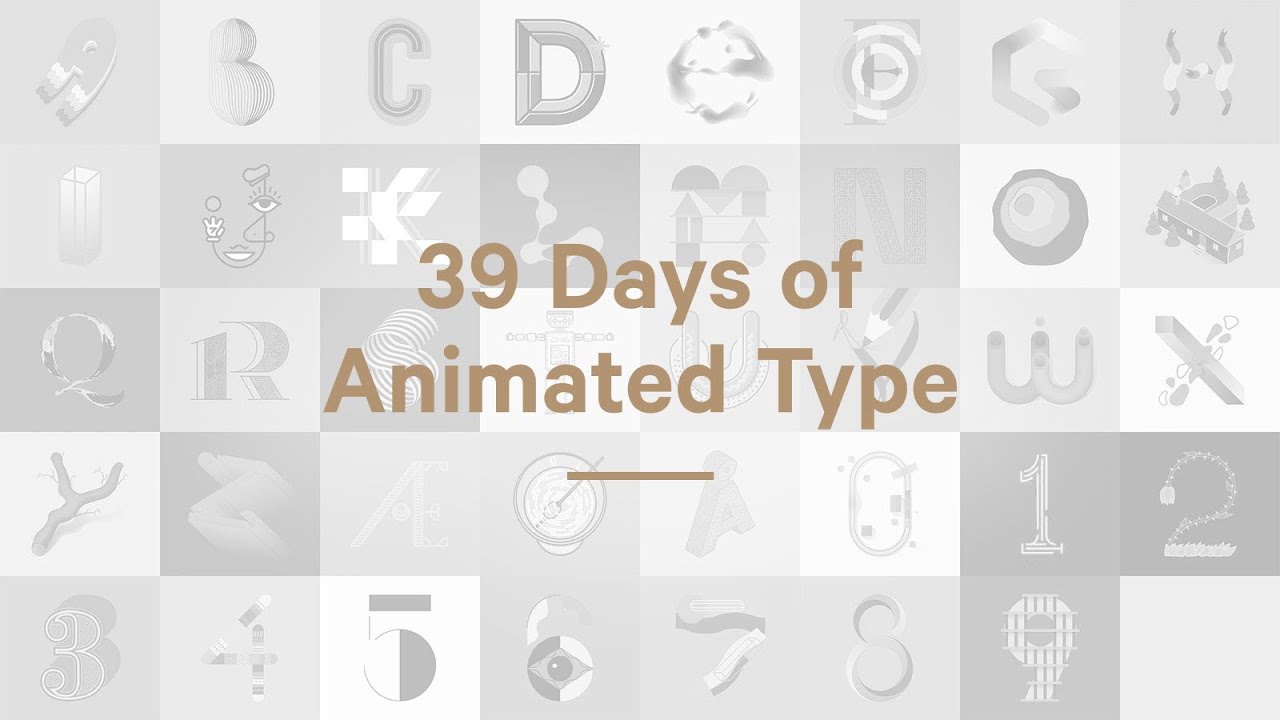 39 Days of Animated Type