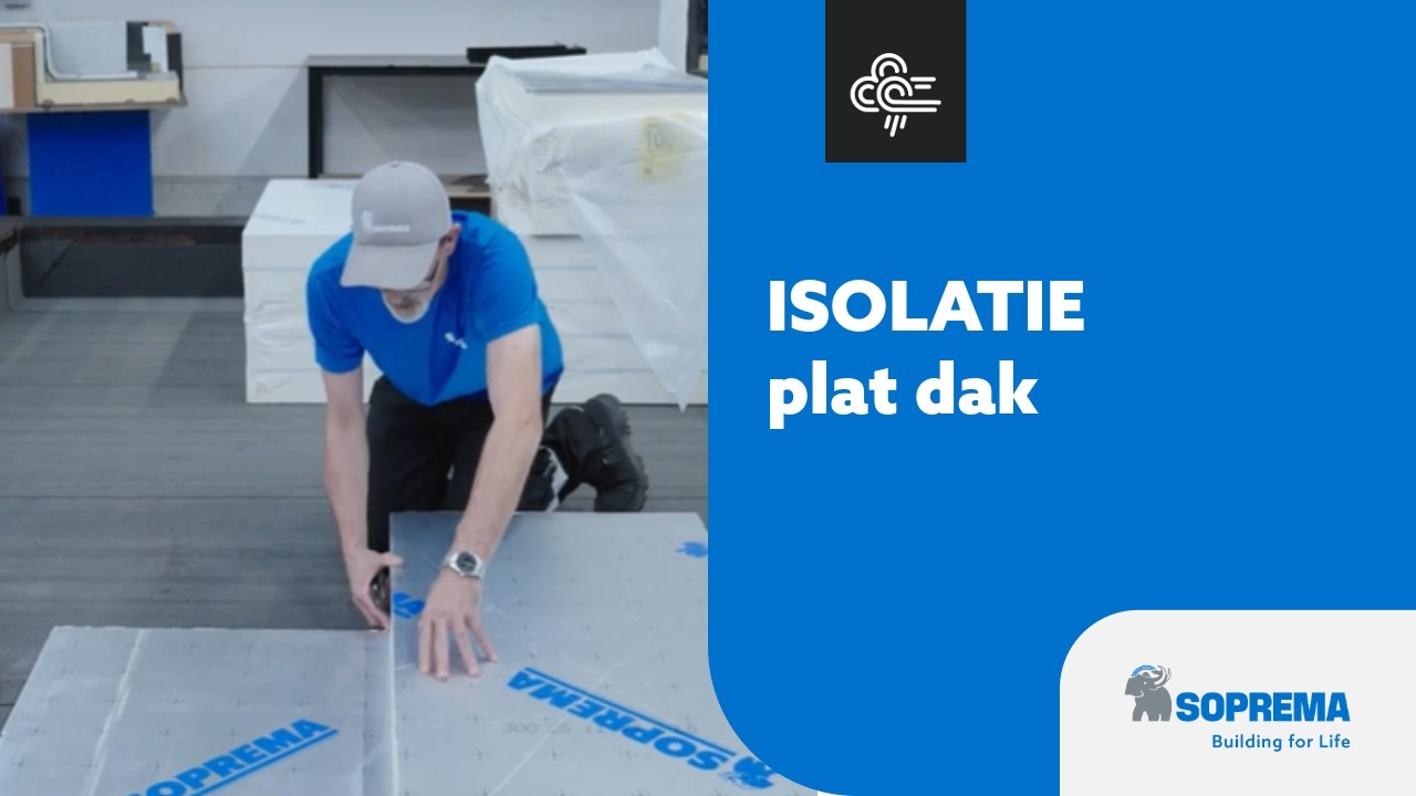 Isolatieplaten snijden en plaatsen – Plat dak plaatsing | SOPREMA België