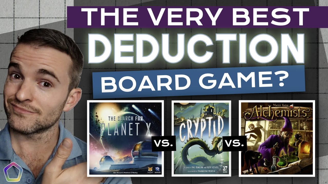 Cryptid vs The Search for Planet X vs Alchemists - Top Deduction Board Game